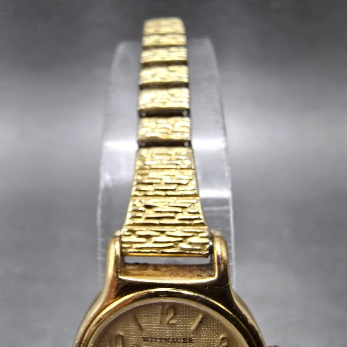 Wittnauer Watch Women 20mm Gold Dial Gold Tone Round New Battery VTG5