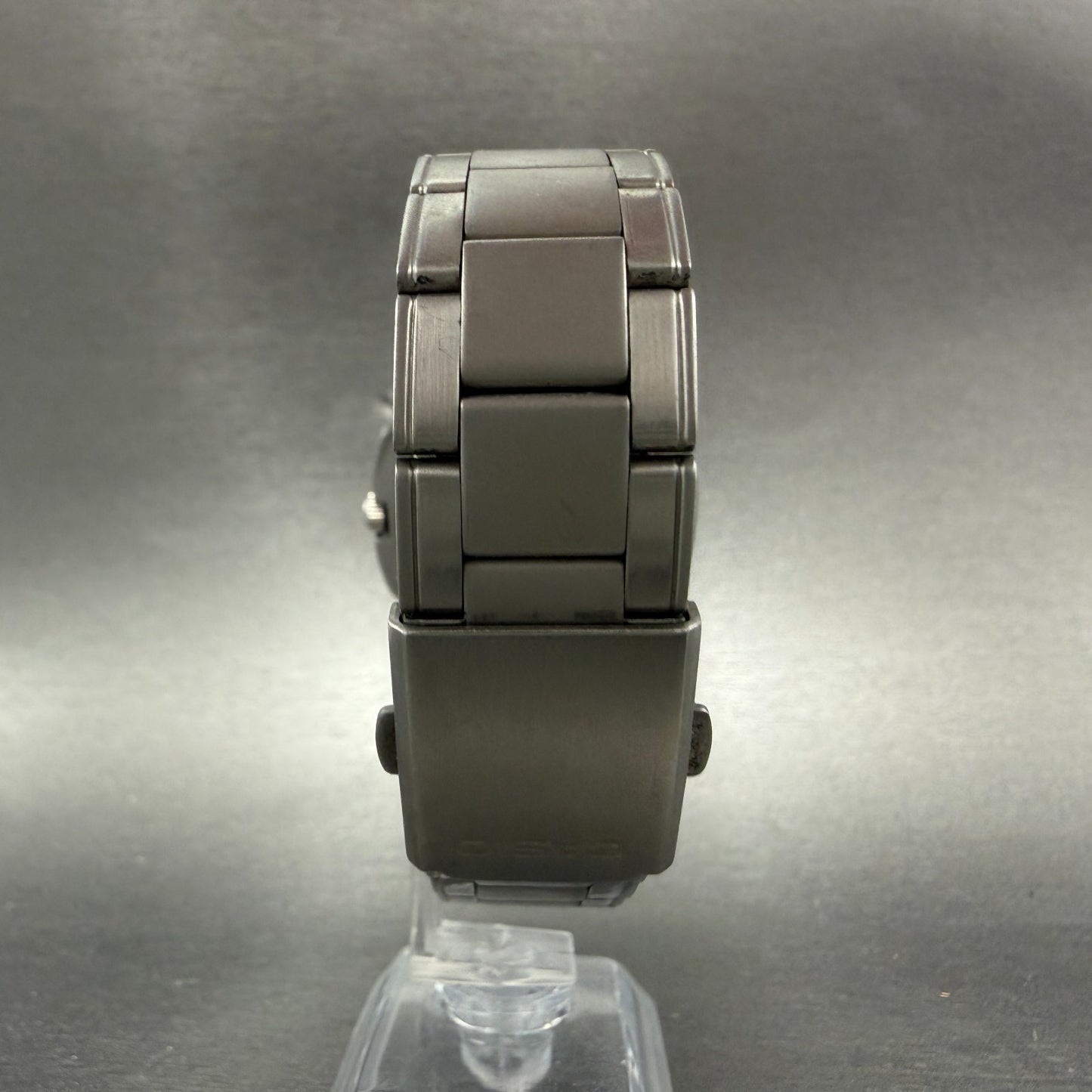 Casio MTP-3050 Watch Men 41mm Blue Dial Silver Tone Date Round New Battery ABC7