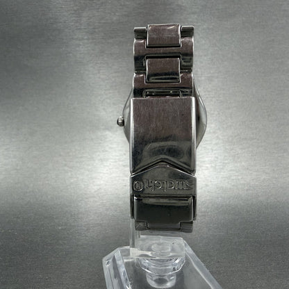 Swatch Irony Happy Joe Watch Women 33m Silver Dial Silver Tone Date Round Newbat8