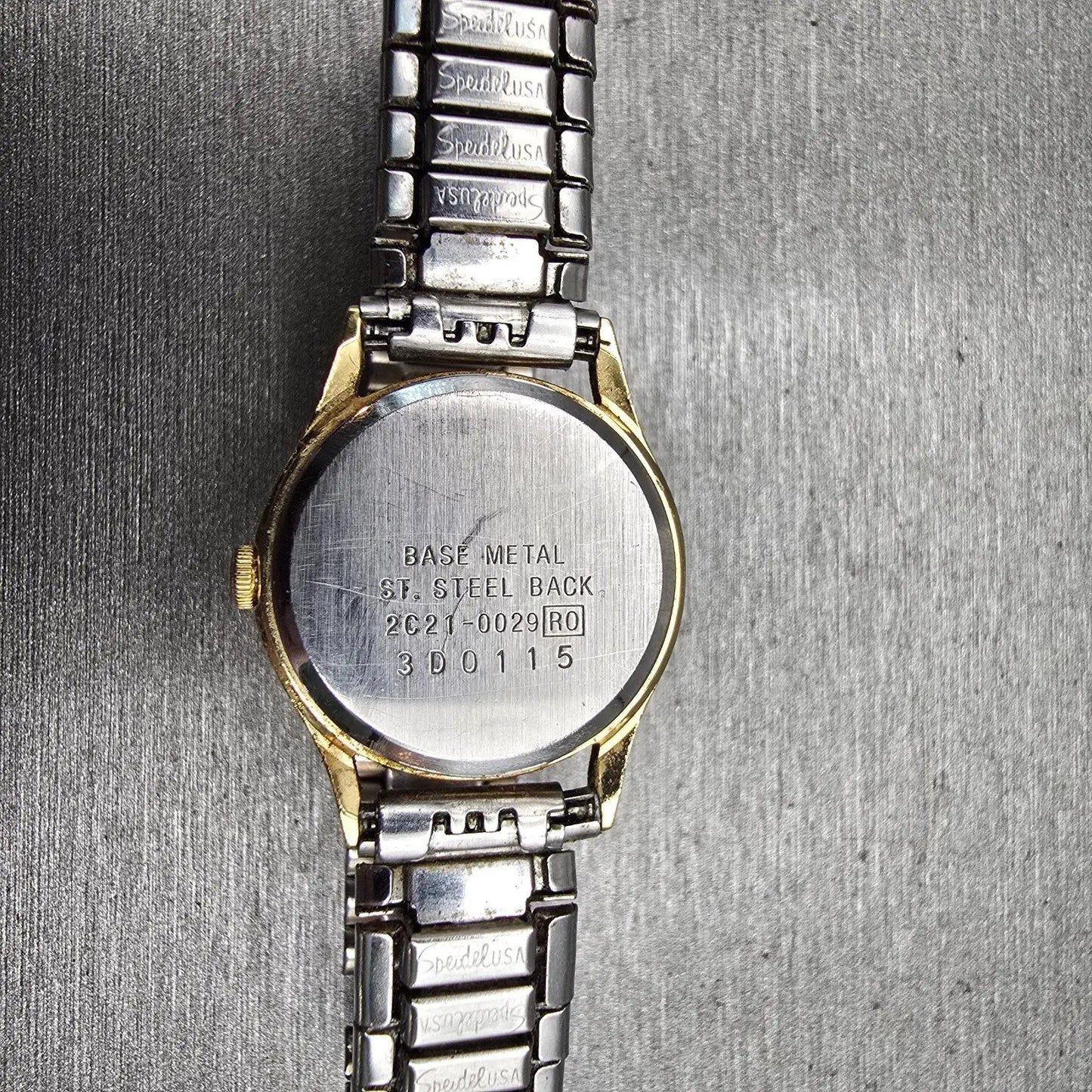 Seiko Watch Women 20mm Gold Dial Gold Tone Round 2C21-0029 New Battery Vintage10