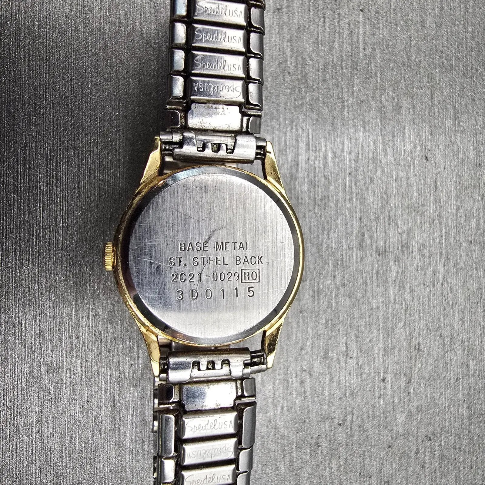 Seiko Watch Women 20mm Gold Dial Gold Tone Round 2C21-0029 New Battery Vintage10