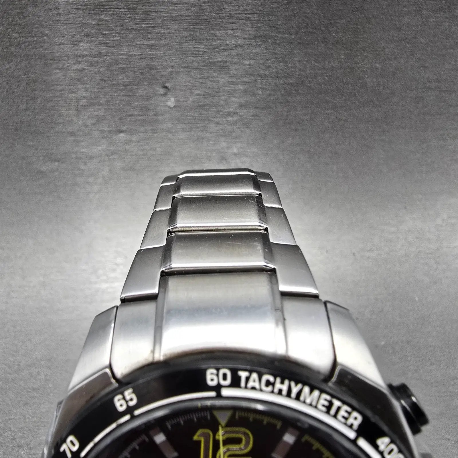 Citizen Eco-Drive Chronograph Watch Men 47mm Black Dial Steel Date Round Runs4
