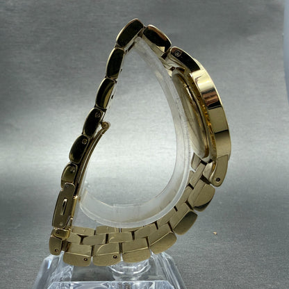 Marc Jacobs  Amy Dexter Watch Women 36mm Gold Dial Gold Tone Round New battery8