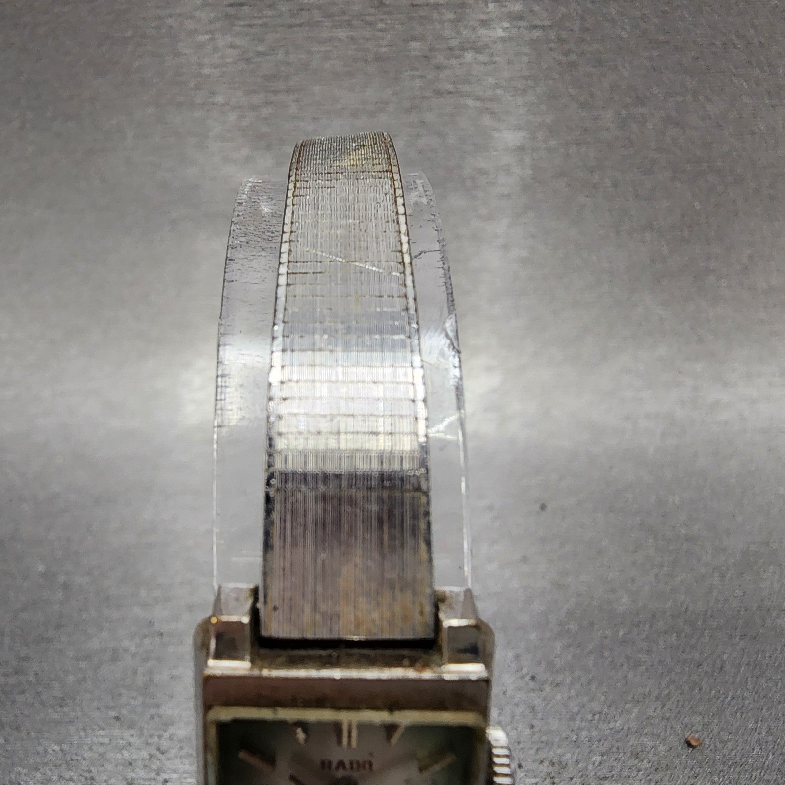 Rado Tank Watch Women 16mm Green Dial Silver Tone Rectangle Manual Wind Runs VTG4