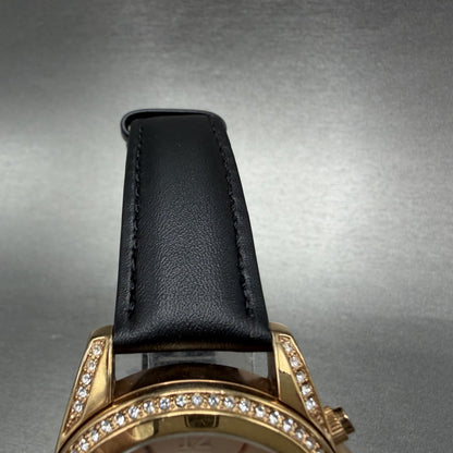 Michael Kors Blair Chronograph Watch Women 40mm Rose Dial Gold Tone Date NewBatA4