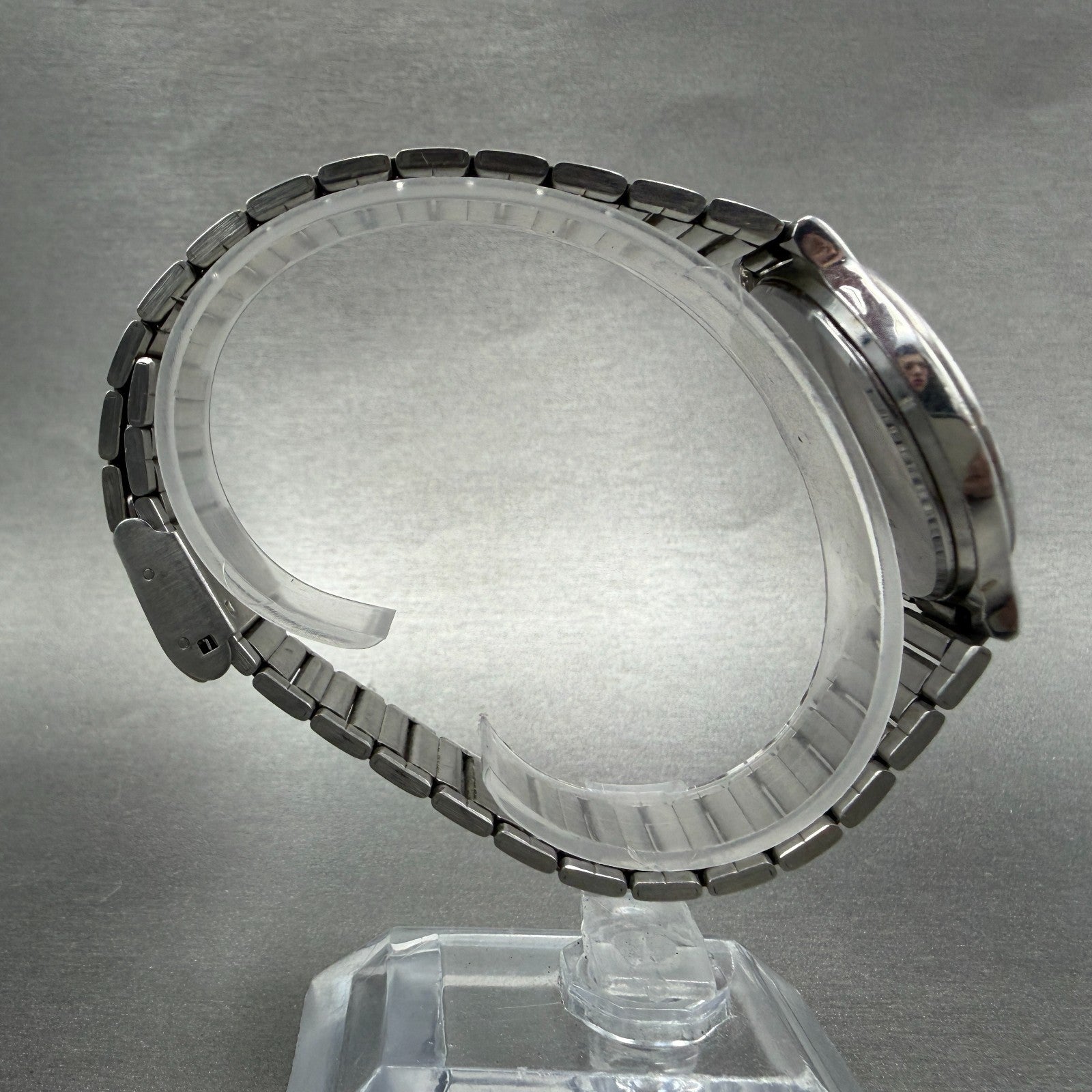Seiko Spirit Watch Men 34mm Silver Dial Silver Tone Round 7n01-6a70 New Battery38
