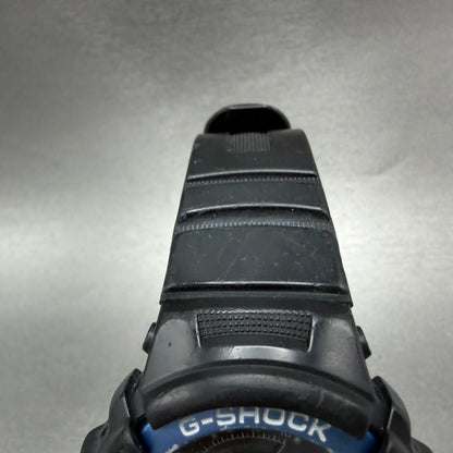 Casio G-Shock AW-591 Watch Men 47mm Black Tone Blue Bezel Alarm Chrono New Batt4