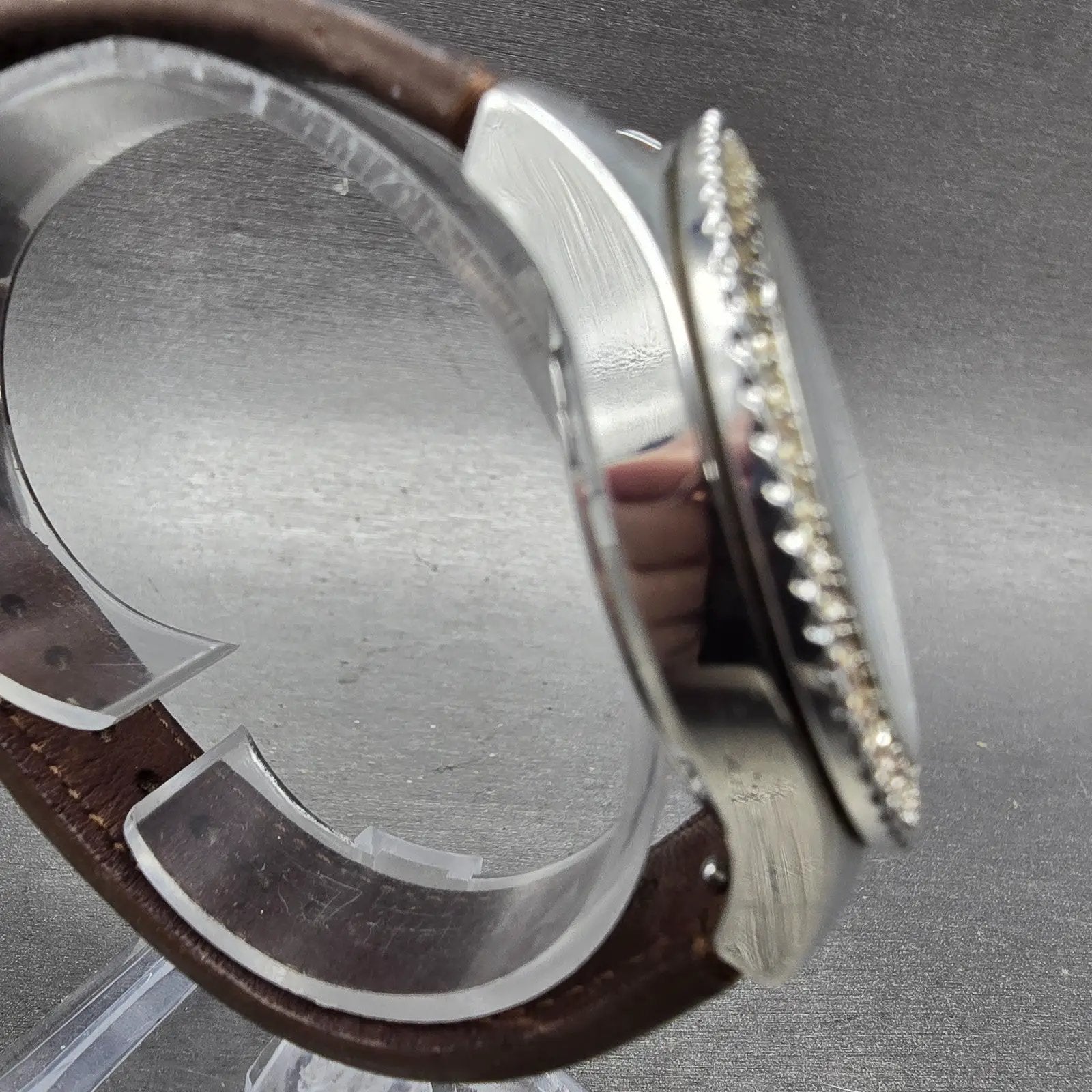 Fossil Watch Women 38mm Silver Dial Silver Tone Daydate ES-3001 New Battery3