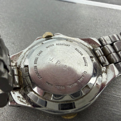 Bulova Marine Star Watch Women 26mm Silver Dial Two Tone Date 90G19 New Battery9