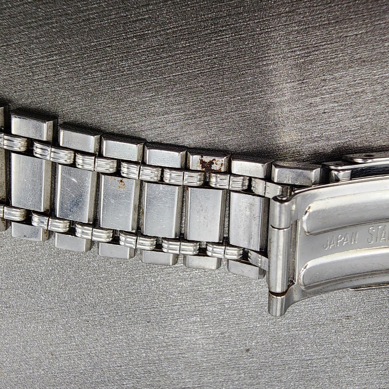 Citizen Bracelet Stainless Steel 12mm Tri Folding Clasp Vintage7
