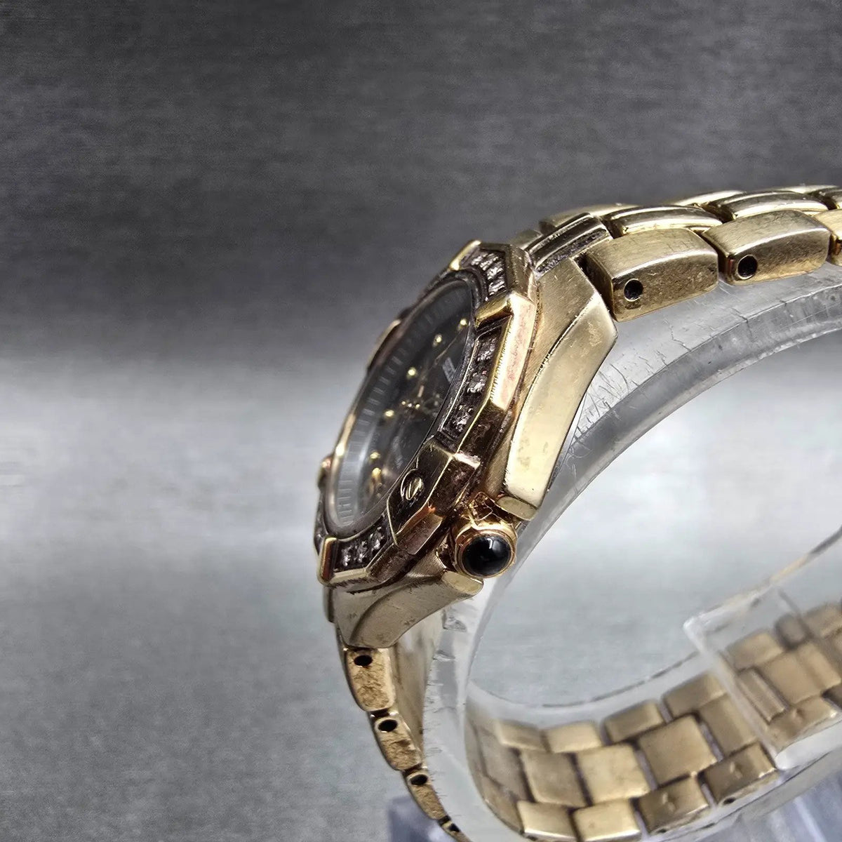 Seiko Coutura Watch Women 23mm Brown Dial Gold Tone Diamonds 1N01-0LE0 New Batt2