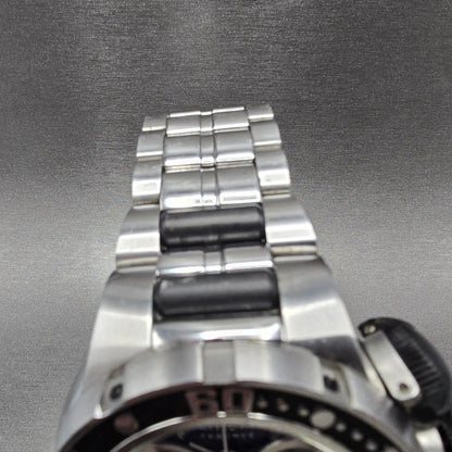 Invicta Reserve Sea Dragon Chronograph Watch Men 52mm Black Dial Silver New Batt4