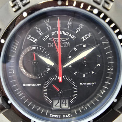 Invicta Subaqua Noma III Chronograph Big Date Watch Men 50mm Black Red New Batt1