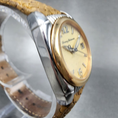 Tommy Bahama Watch Women 25mm Cream Dial Two Tone Round TB2038 New Battery3