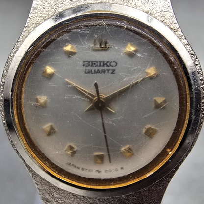 Seiko Watch Women 20mm Silver Dial Silver Tone Round 8Y21-0010 New Battery1