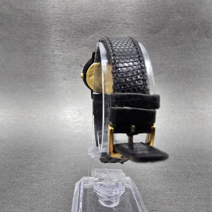 Gucci 3200L Watch Women 26mm Black Dial Black & Gold Tone Round New Battery8