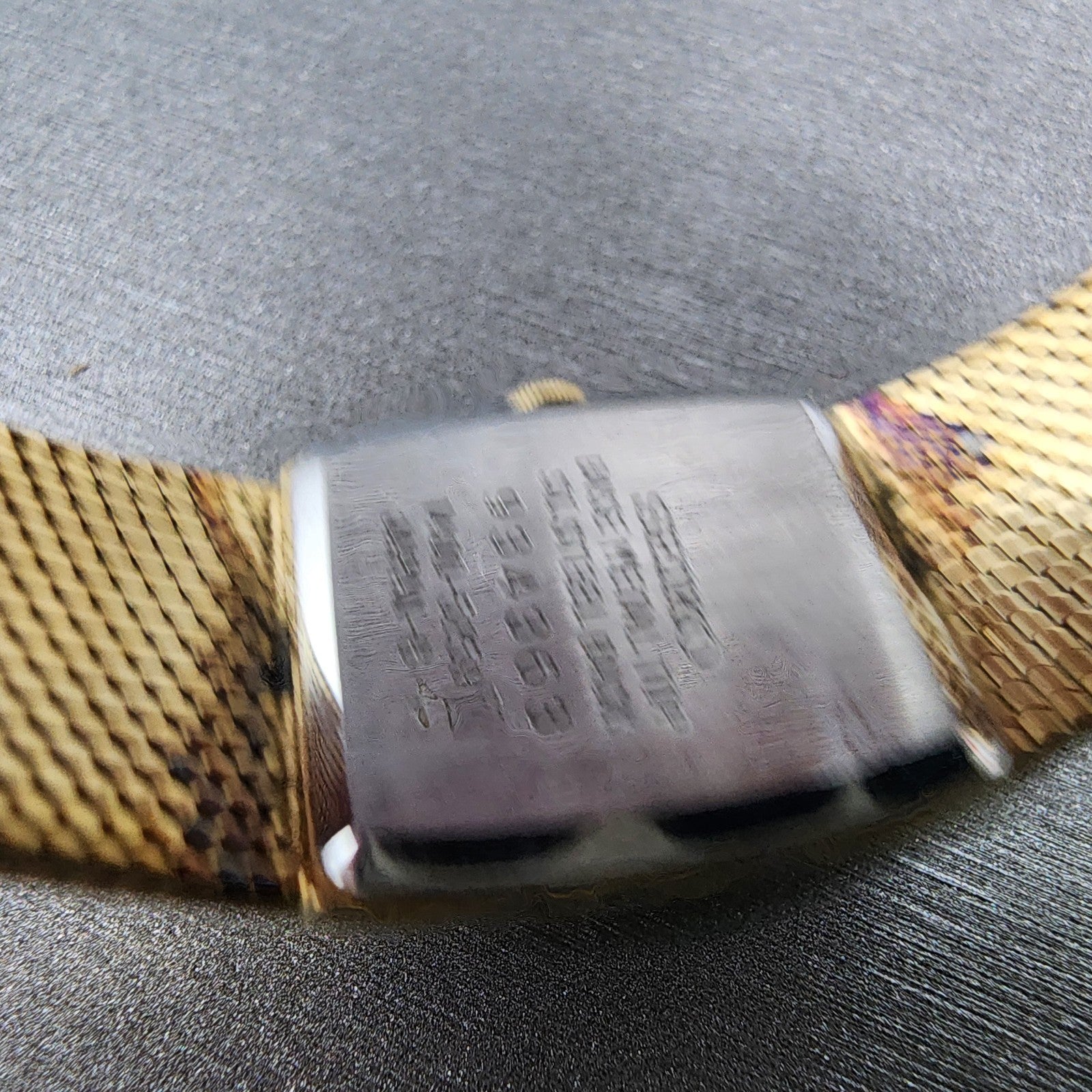 Seiko Tank Watch Women 17mm Champagne Dial Gold Tone Rectangle 14005259 New Bat9