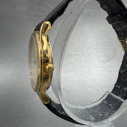 Seiko Spirit Watch Women 26mm Champagne Dial Gold Tone Round 5E31-6C80 New Batt2