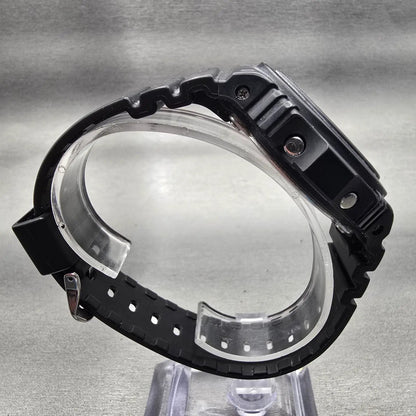 Casio G-Shock DW-5750E Watch Men 46mm Black Dial Black Chrono Alarm New Battery8