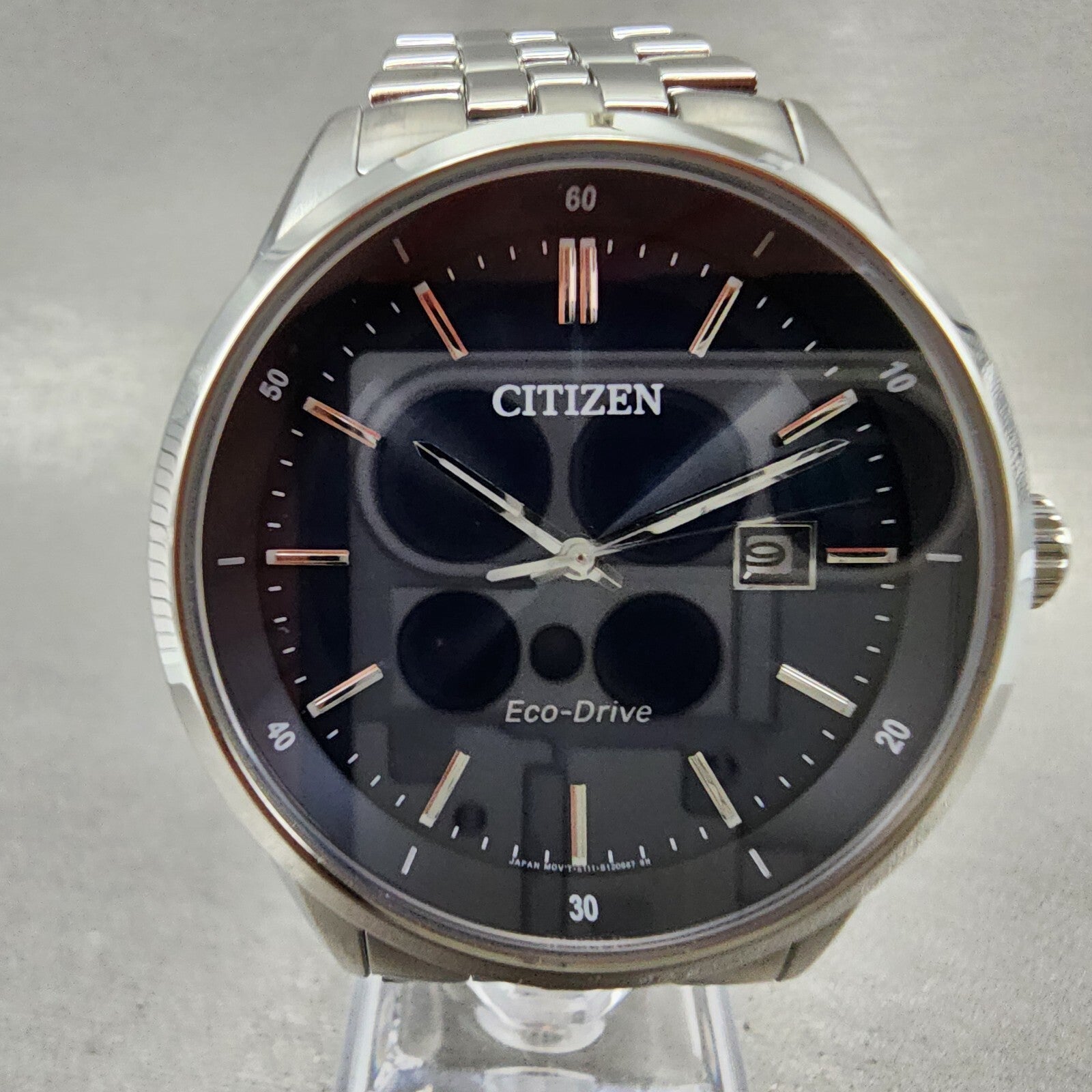 Citizen EcoDrive Addysen Watch Men 41mm Blue Dial Steel Date BM725153L1