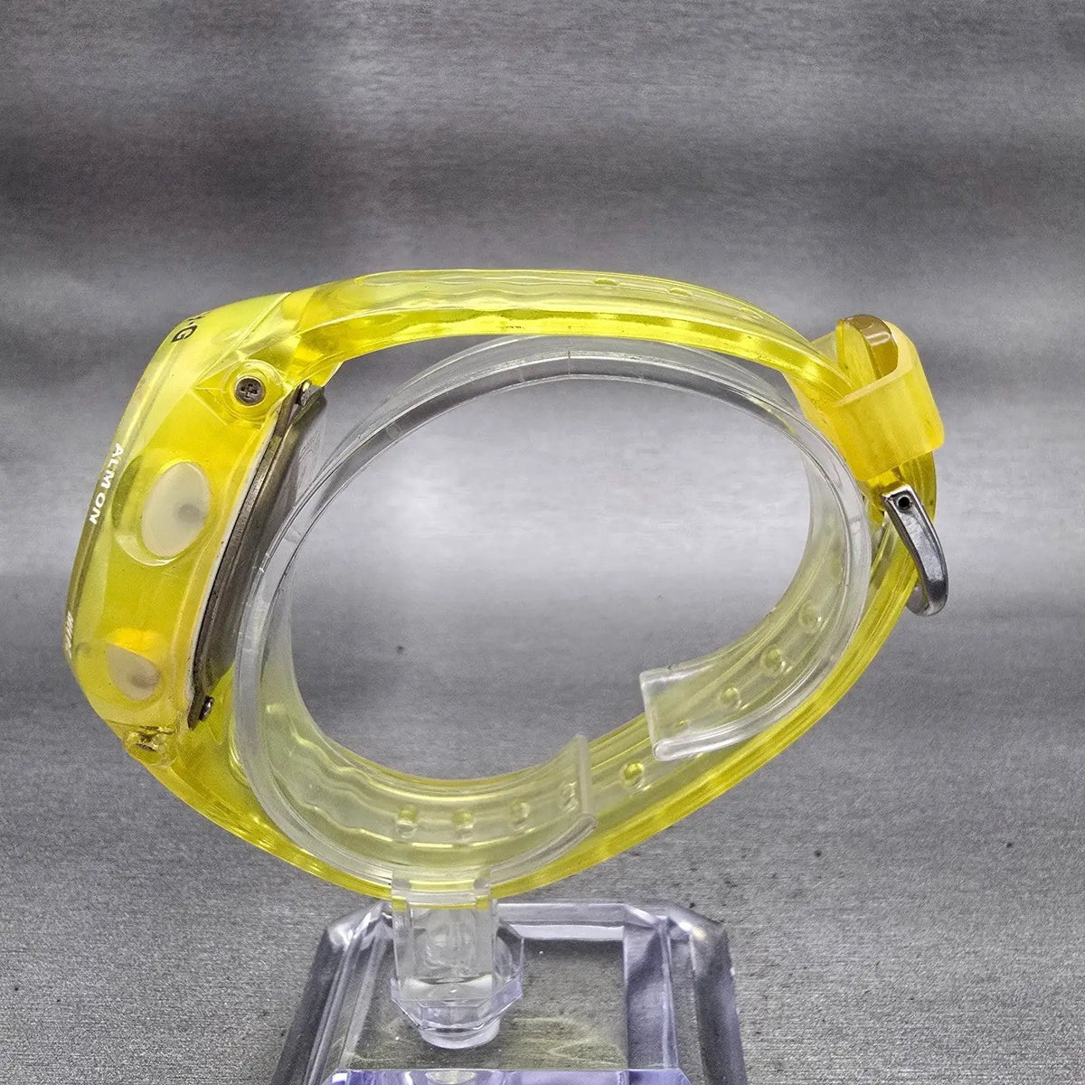 Casio Baby-G BGX-200 Watch Women 41mm Silver Dial Yellow Chrono Alarm New Batt6