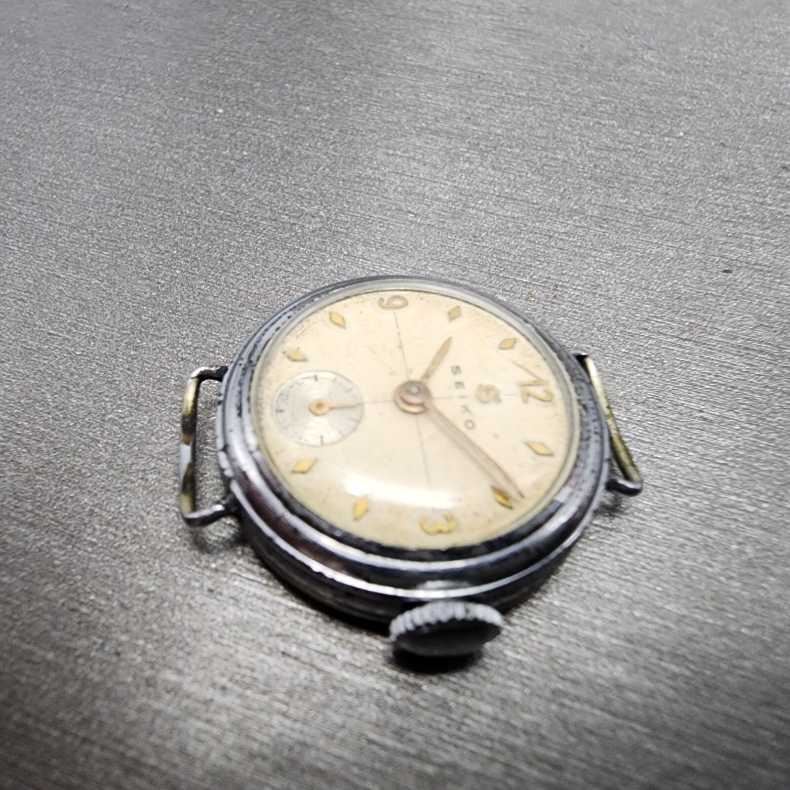 Seiko Watch Women 22mm White Dial Silver Tone Manual Wind Small Seconds Antique5