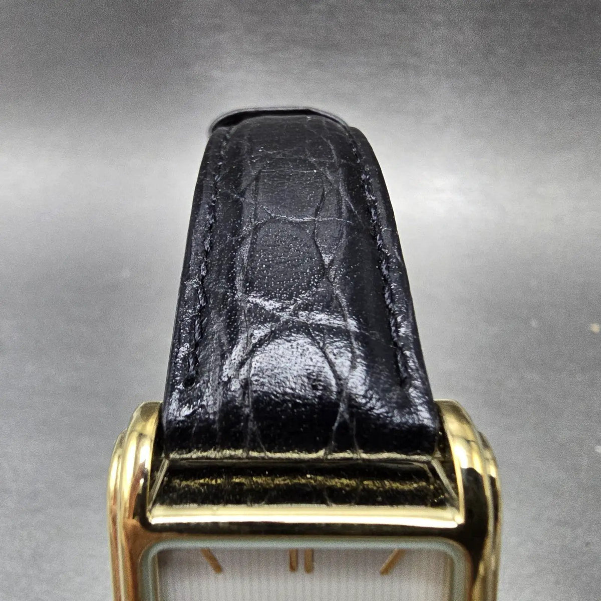 Timex Tank Watch Men 25mm White Dial Gold Rectangle Indiglo New Battery VTG4