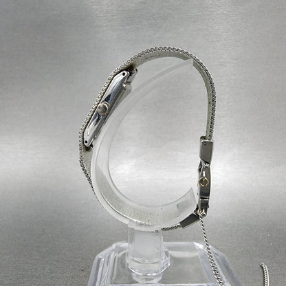 Seiko Tank Watch Women 12mm Silver Dial Silver Tone 13205039 New Battery6