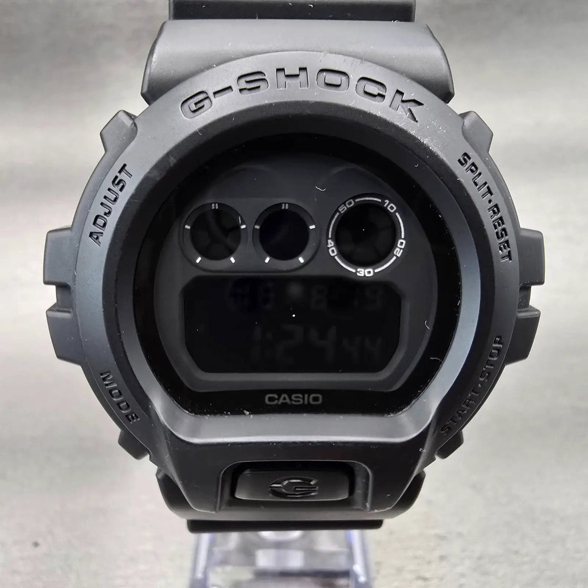 Casio G-Shock DW-6900BB Watch Men 50mm Black Dial Black Chrono Alarm New Battery1