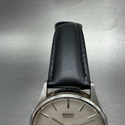 Seiko SQ Watch Men 34mm Silver Dial Silver Tone Daydate READ!! 7813-8029 NewBatt5