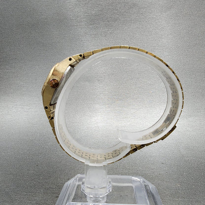 Seiko Special Watch Women 20mm Silver Dial Gold Tone Manual 11403240 Runs6