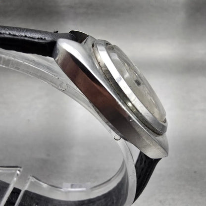 Seiko Watch Women 21mm Silver Dial Silver Tone Date Oval 2202-0050 Vintage Works3