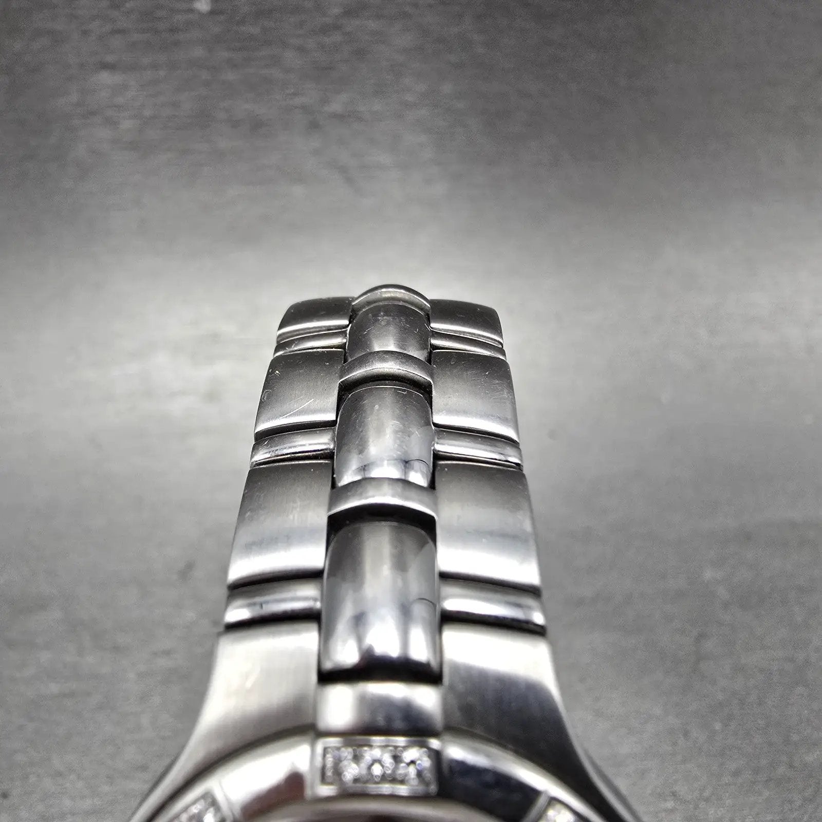 Movado Museum Watch Women 27mm MOP Dial Steel Diamond Bezel 0606098 New batt4