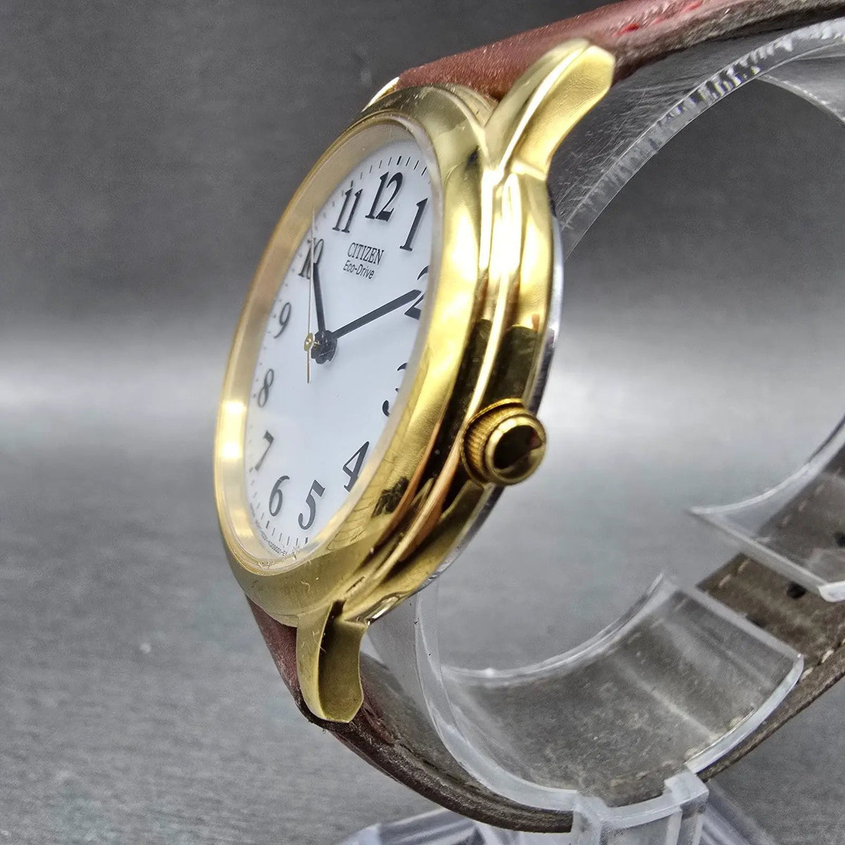 Citizen Eco-Drive Watch Men 34mm White Dial Gold Tone Round E031-K006066 PARTS3