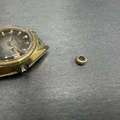 Seiko Automatic Watch Women 25mm Brown Dial Gold Tone Daydate 22060119 PARTS11