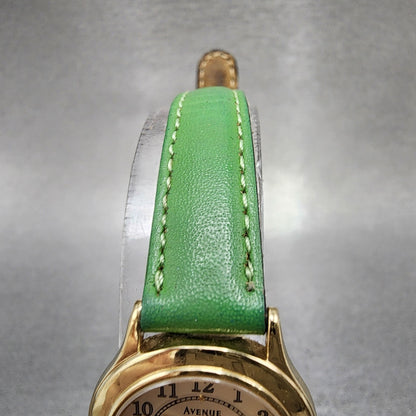 Seiko Avenue Watch Women 22mm Gold Dial Gold Tone Round 4N210510 New Battery4