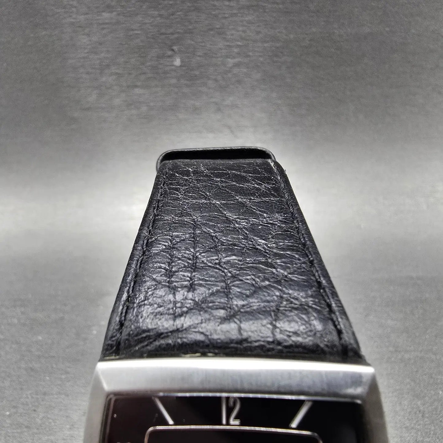Skagen Tank Watch Men 35mm Black Dial Silver Tone Daydate 390LSLB1 New Battery4