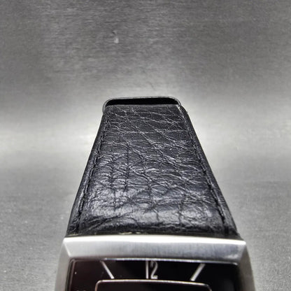 Skagen Tank Watch Men 35mm Black Dial Silver Tone Daydate 390LSLB1 New Battery4