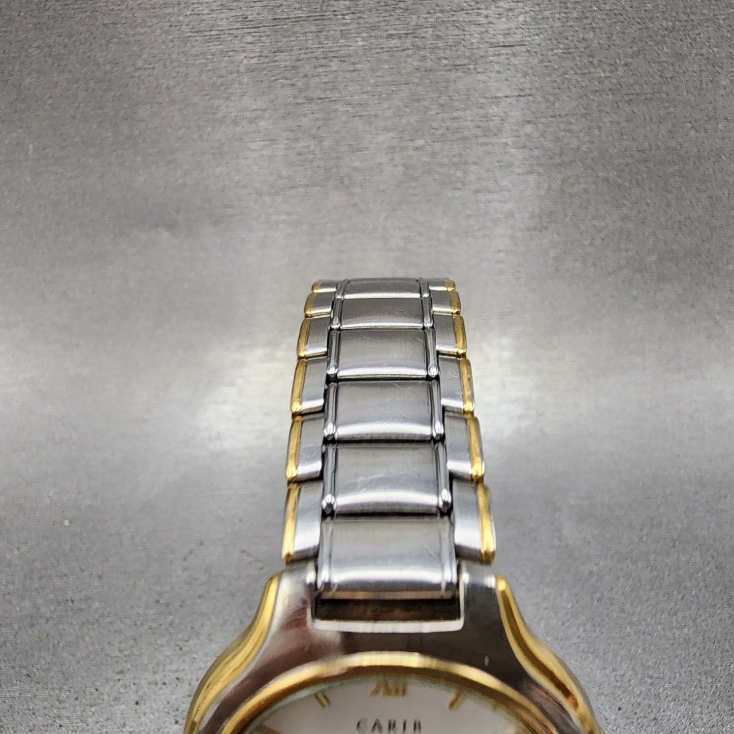 Seiko Alba Carib Watch Men 34mm White Dial Two Tone Round V7216a60 New Battery4