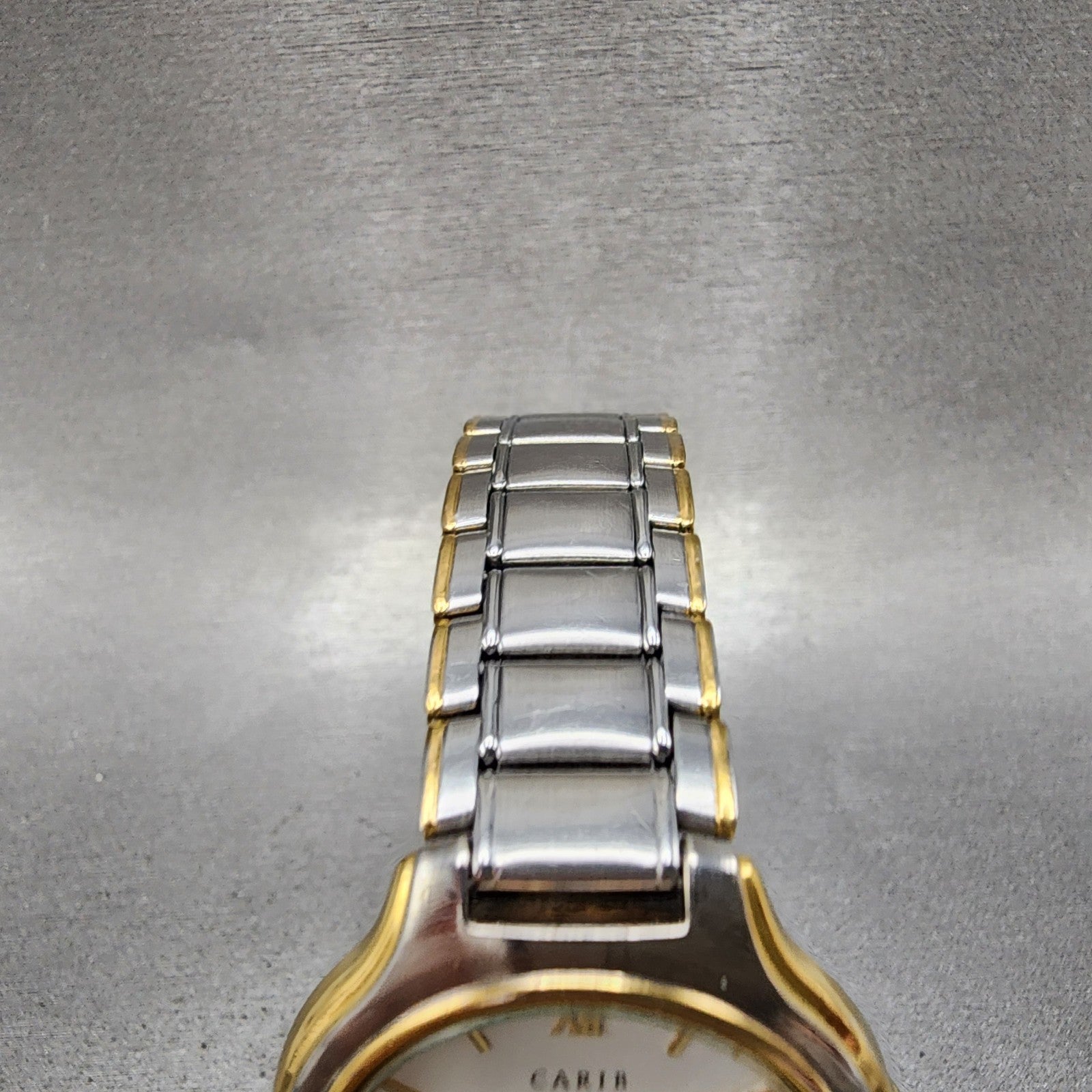 Seiko Alba Carib Watch Men 34mm White Dial Two Tone Round V7216a60 New Battery4