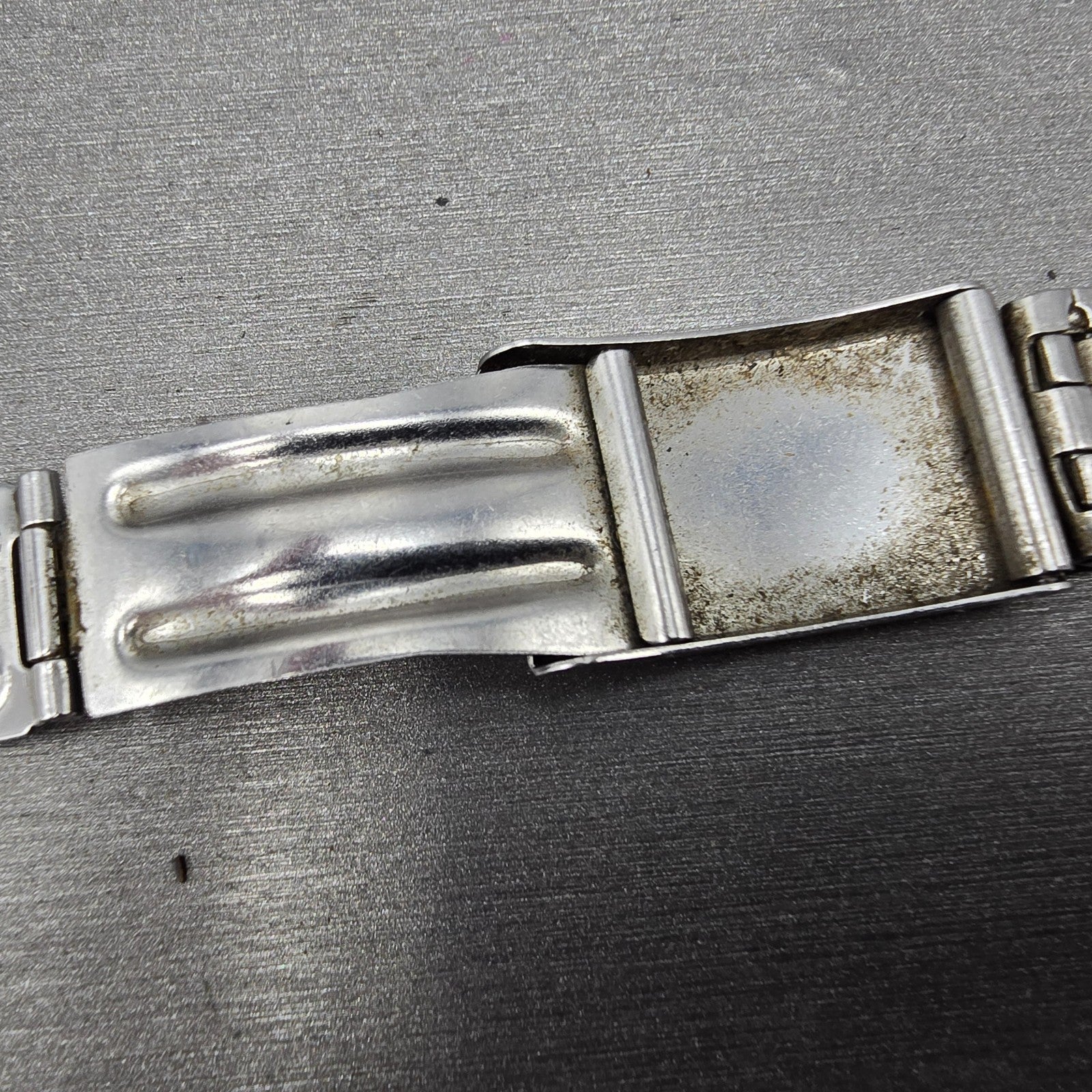 Citizen Bracelet 18mm Stainless Steel Two Tone Tri Folding Clasp VTG READ!!!!!!!12