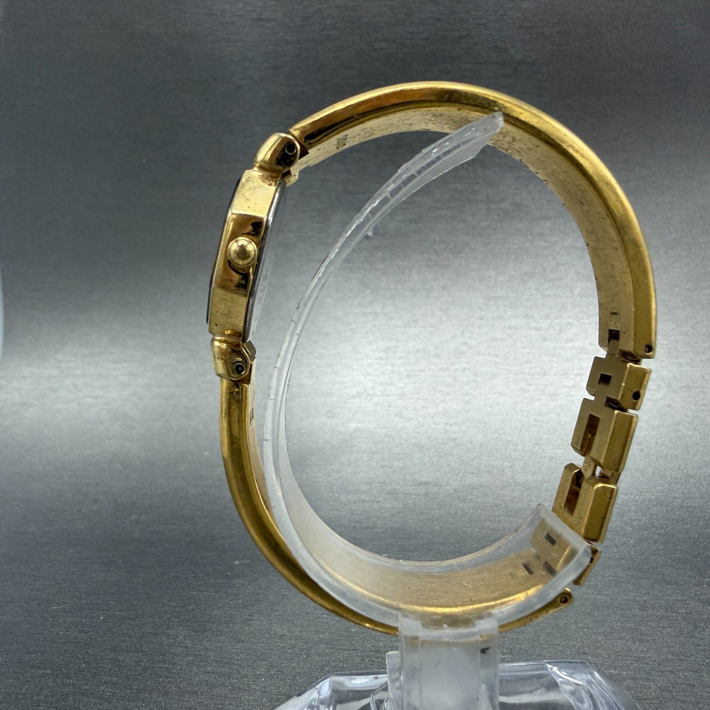 Seiko Watch Women 19mm Champagne Dial Gold Tone Octagon 1N00-5E49 New Battery6