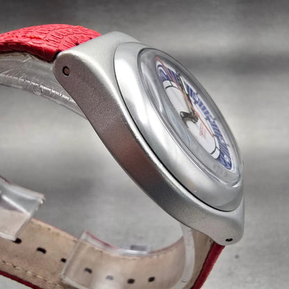 Swatch Irony BIG PREPPIE Watch Men White Dial Silver Tone Round YGS1001 New Batt3