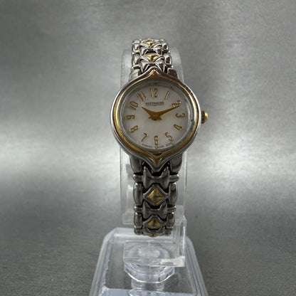 Wittnauer Watch Women 19mm MOP Dial Two Tone Round SS8235 5120 New Battery5