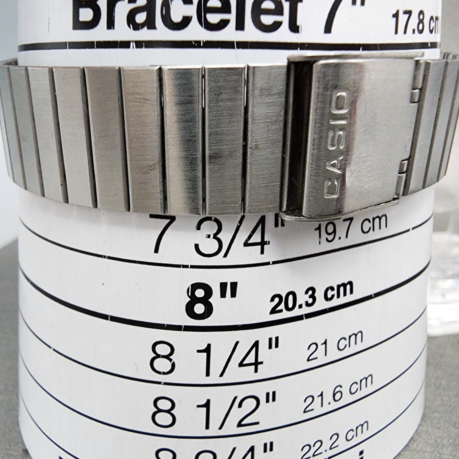 Casio Calculator Watch Men 33mm Digital Silver Tone Alarm Chrono DBC610 New Bat10