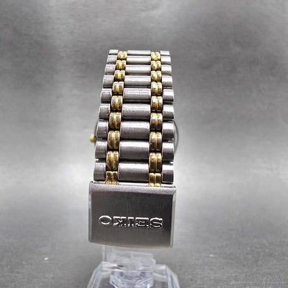 Seiko SQ Watch Men 36mm White Dial Silver Tone Dadyate 5Y23-7089 PARTS NO BACK8