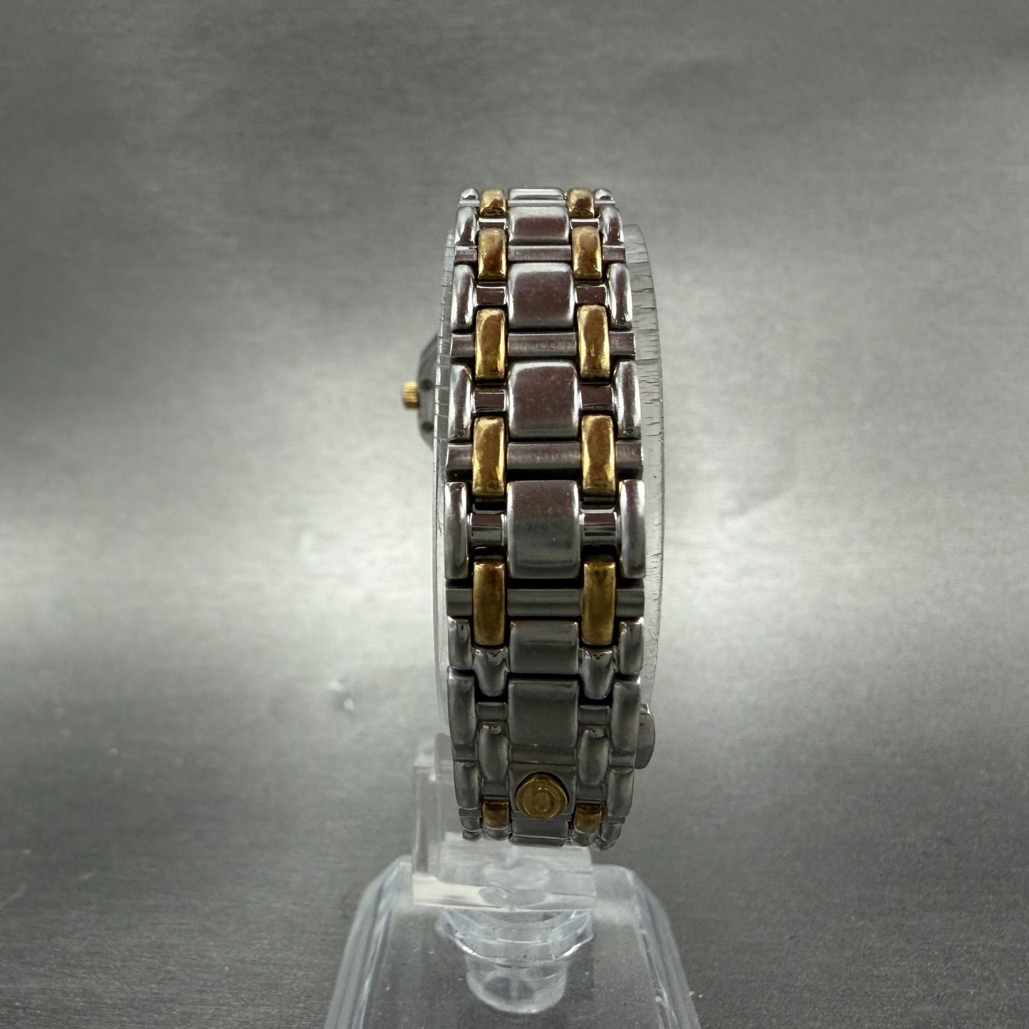 Concord Saratoga Watch Women 23mm White Dial Two Tone Diamond Bezel 15 73 2877