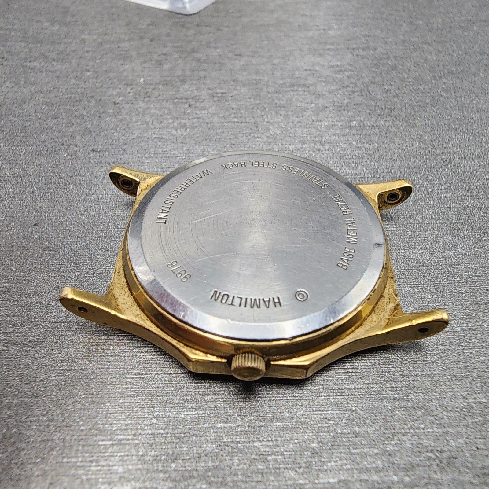 Hamilton Watch Men 32mm Gold Dial Gold Tone Daydate READ!!! 9978 New Batt8