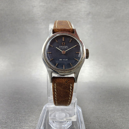 Omega De Ville Automatic Watch Women 20mm Blue Dial Steel Round Cal 671 Runs5