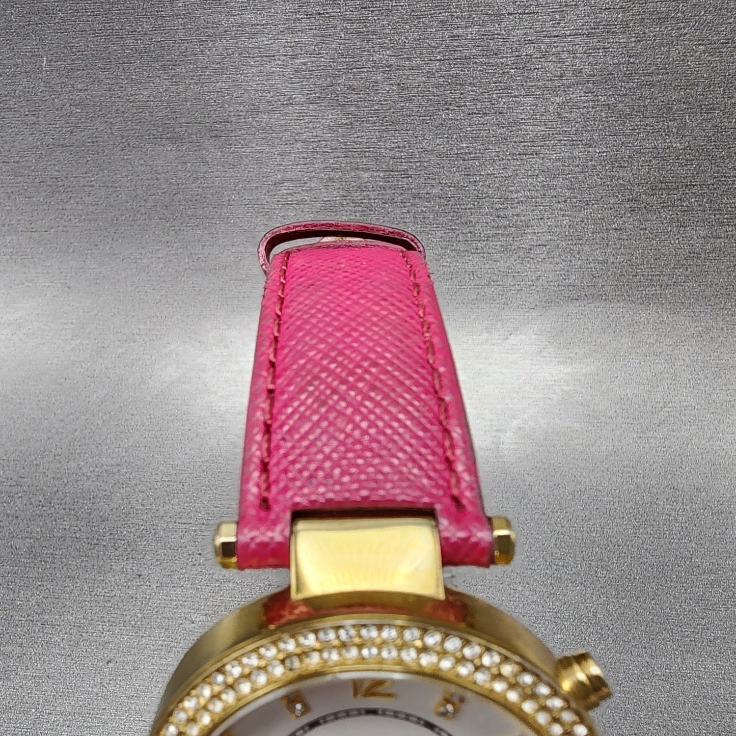 Michael Kors Parker Watch Women 39mm White Dial Gold Tone Date Round New Battery4